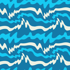  Seamless pattern with waves. Abstract vector background