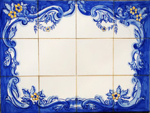 Tile Plaque In Wall At Portuguese Street