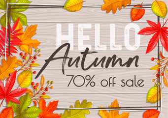 Wall Mural - Seasonal autumn banner