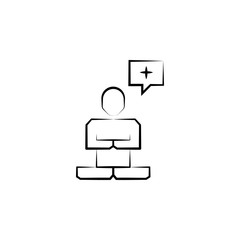 Poster - Transcendence icon. Element of mad science icon for mobile concept and web apps. Hand drawn Transcendence icon can be used for web and mobile