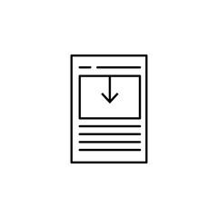 Poster - comments icon. Element of online and web for mobile concept and web apps icon. Thin line icon for website design and development, app development. Premium icon
