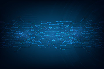 Poster - abstract technological background concept with various technology elements. illustration vector