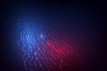 Poster - hi tech circuit design concept background