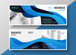 © starlineart - stylish blue wavy business banner design