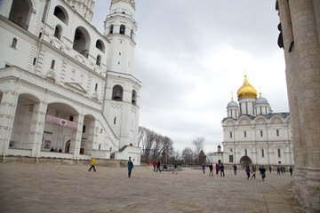 Wall Mural - The Cathedral of the Dormition is the largest church in the Moscow Kremlin, Russia