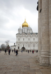 Wall Mural - The Cathedral of the Dormition is the largest church in the Moscow Kremlin, Russia