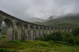 Fototapeta Most - Glenfinnan Viaduct is a railway bridge on the West Highland Line near the top of Loch Shiel in the West Highlands of Scotland