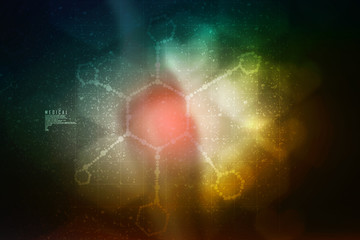 Poster - Synapse and Neuron cells sending electrical chemical signals. 3d rendering