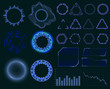 © dalebor - Collection of elements for futuristic hud interface.