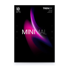 Wall Mural - trendy fluid gradient shape poster design. abstract watercolor background. color flow design