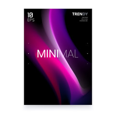 Wall Mural - trendy fluid gradient shape poster design. abstract watercolor background. color flow design