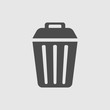 Delete icon vector, Trash can isolated on white background. Vector illustration.