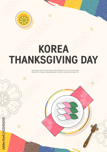 Korean Traditional Thanksgiving day Stock 벡터 | Adobe Stock