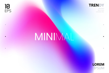 Wall Mural - trendy fluid gradient shape background. abstract watercolor backdrop. color flow design