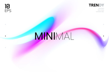 Wall Mural - trendy fluid gradient shape background. abstract watercolor backdrop. color flow design