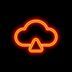 Poster - outline upload simple cloud icon. linear symbol with thin outlin