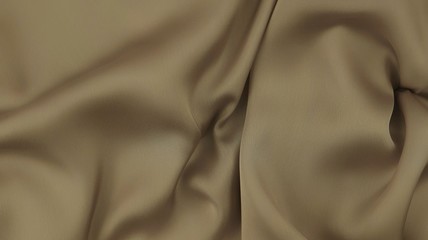 Olive color satin, drapery, textile background