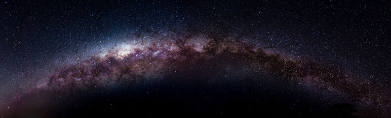 complete picture of the milky way made with 14 pictures.