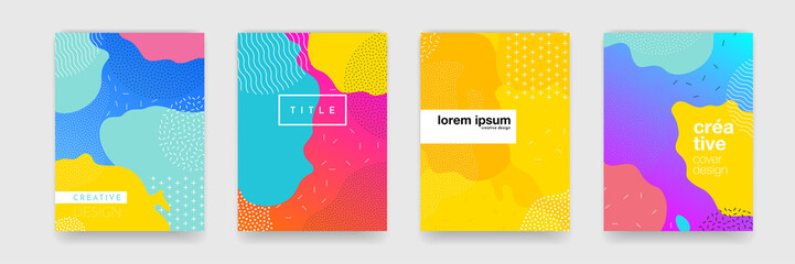 geometric pattern background texture for poster cover design. minimal color gradient banner template