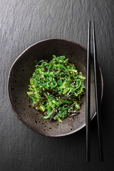 Canvas Print - Seaweed salad served and ready to eat