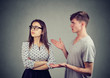 © Feodora - Disputing young couple having quarrel