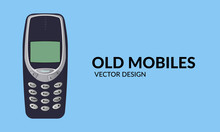Old Mobile Phone - Vector Design