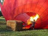 red ballon on start with fire