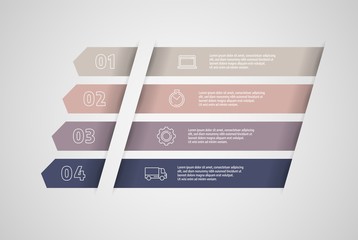 Poster - business concept with steps or processes. infographics design vector and marketing icons can be used