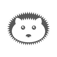 Wall Mural - Logo hedgehog. Vector illustration on white background