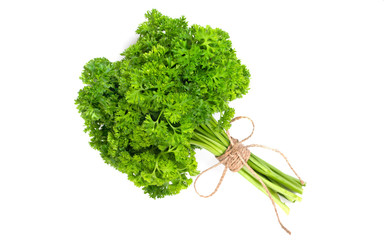 Poster - A bunch of parsley bandaged with a rope with a bow