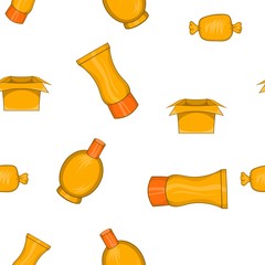 Poster - Package pattern. Cartoon illustration of package vector pattern for web