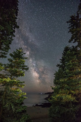 Wall Mural - Milky Way over the Beach 