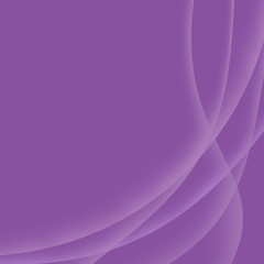 Wall Mural - Smooth white lines on purple background with copy space for your text.