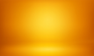 Yellow studio 3D room lightbox light background