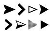 Arrow icons vector direction pointers symbols