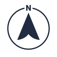 Poster - north arrow icon n direction vector pointer symbol