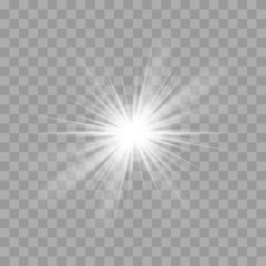 Wall Mural - light rays flash sun star shine radiance effect
