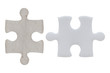 puzzle piece isolated on white background - clipping paths