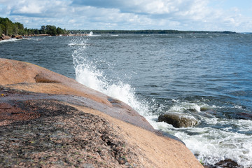 Wall Mural - waves on the beach