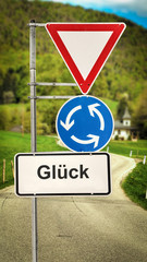 Sticker - Schild 364 - Glück