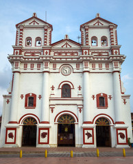 Church of Our Lady of Carmen, in colorful Guatape.