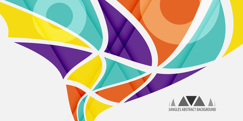Geometric colorful abstract background