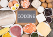 Food rich in iodine. Various natural sources of vitamins and micronutrients