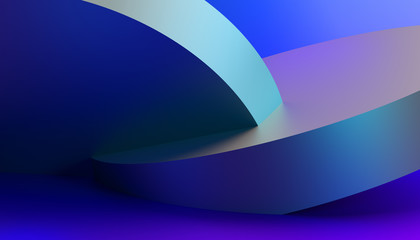 Poster - Abstract 3d rendering of a modern geometric background. Minimalistic design for poster, cover, branding, banner, placard.