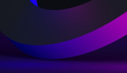 Poster - Abstract 3d rendering of a modern geometric background. Minimalistic design for poster, cover, branding, banner, placard.