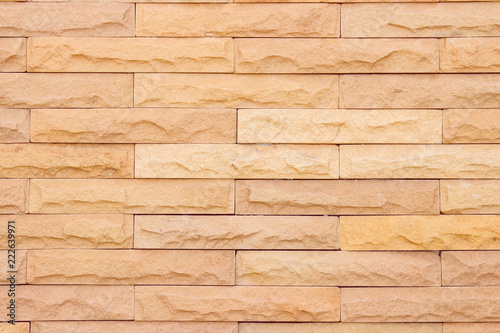 Seamless Natural Pattern Of Decorative Brick Sandstone Wall