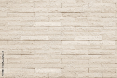 Seamless Cream Pattern Of Decorative Brick Sandstone Wall Surface