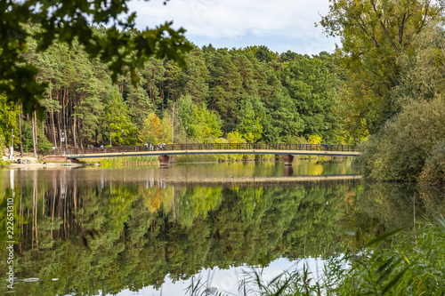 Naklejki kładka  most-na-jeziorze-dlugim-olsztyn