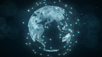 Poster - technology block chain.
