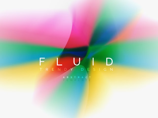 Poster - Background abstract - liquid colors wave flow
